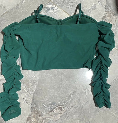 Green Crop Top Size: M