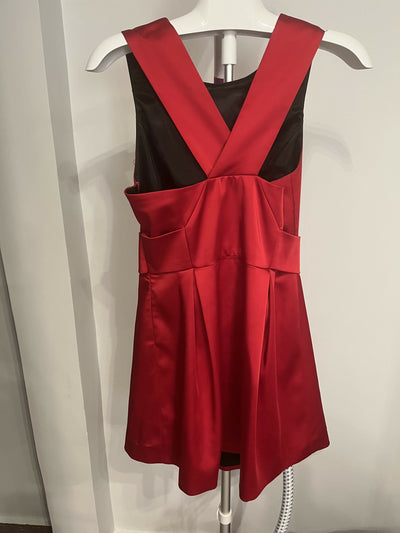 Zara Red Satin Dress Size M