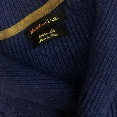 Massimo Dutti Royal Blue Sweater Size: M