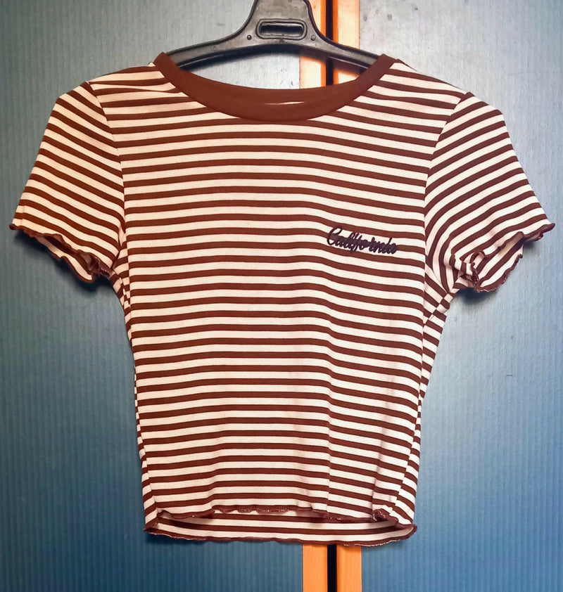 Defacto Brown Baby tee t-shirt Size: S