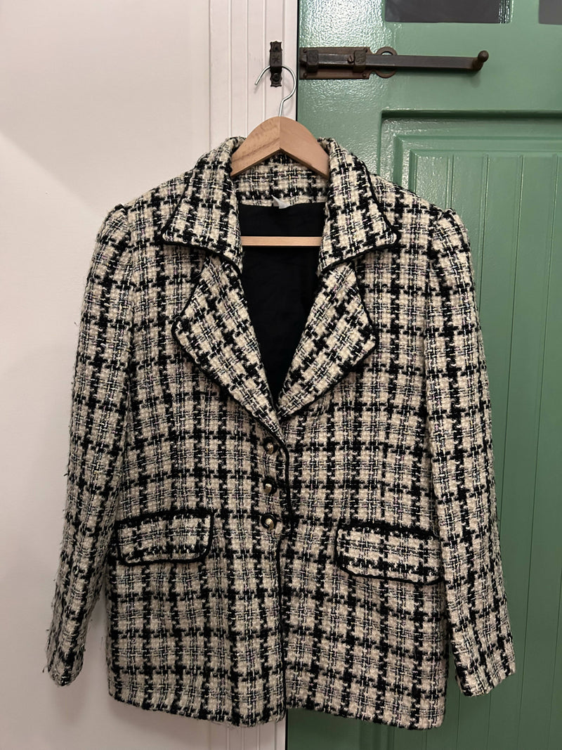 Vintage Classic Checkered Jacket Size M