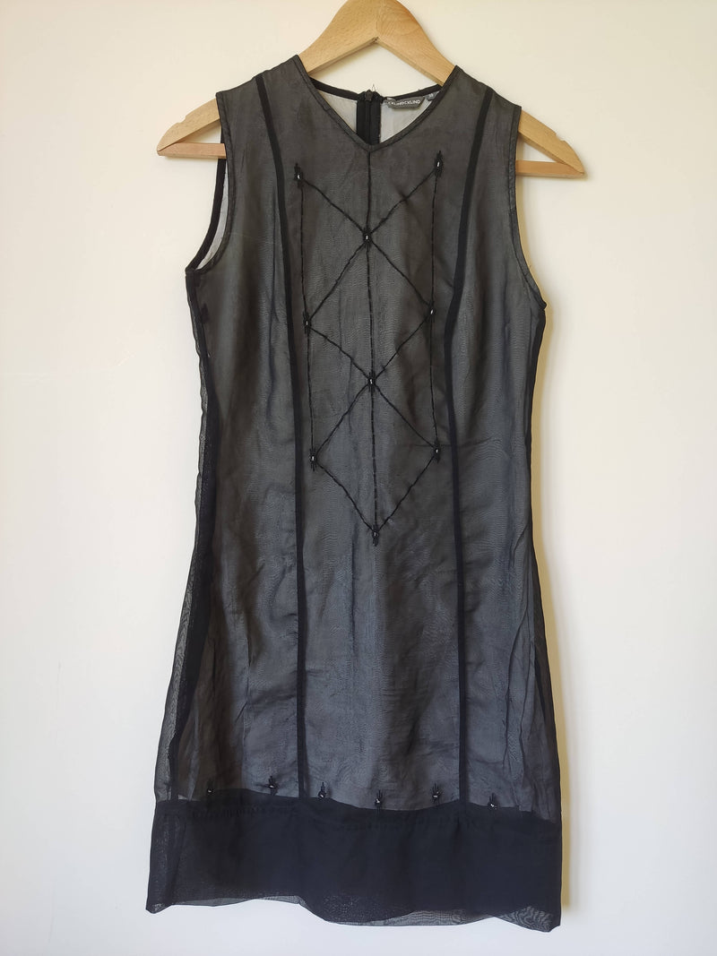 Black Sleeveless Dress Size 38