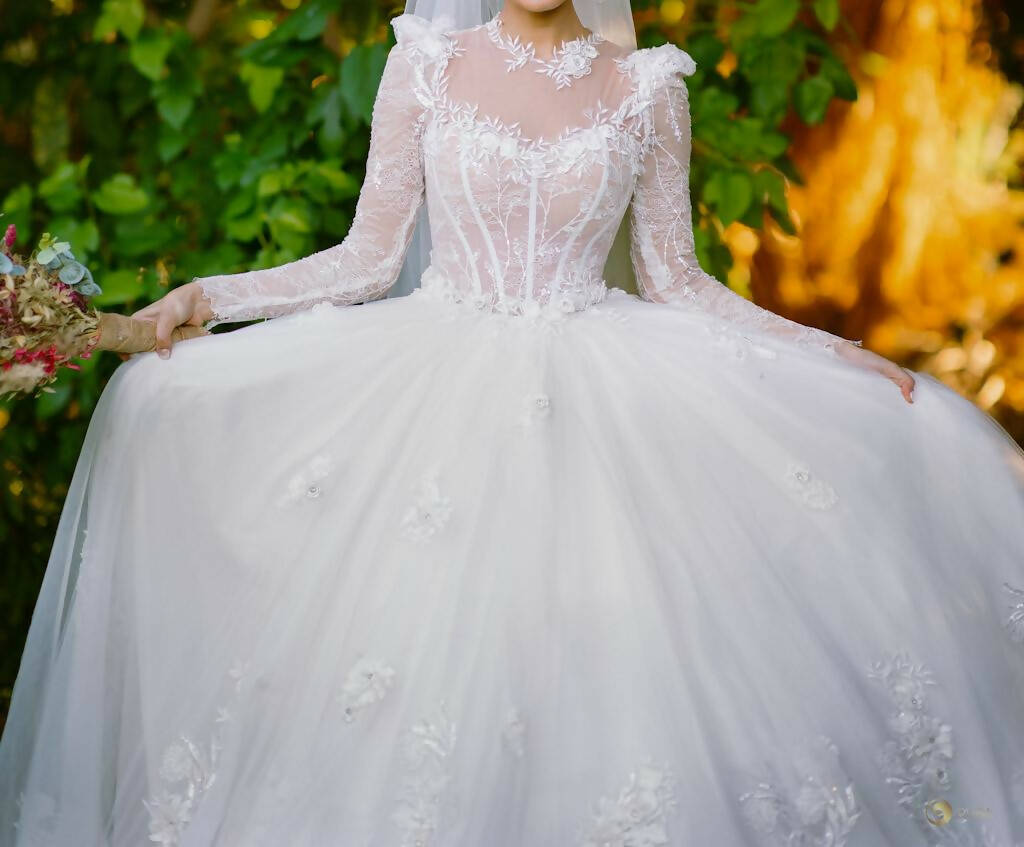 Wedding Dress with Veil