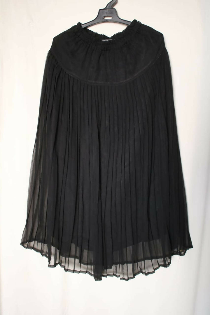Black Chiffon Skirt