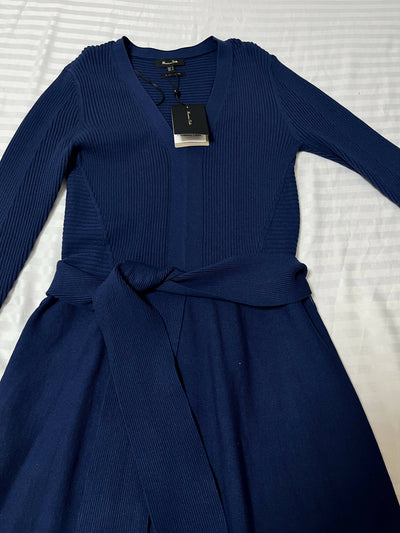 Brand New Blue Massimo Dutti Dress Size S