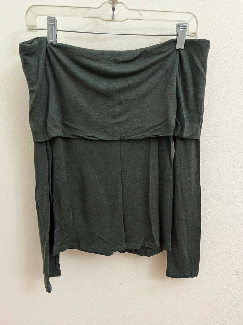 Forever 21 Off Shoulder Olive Green Top Size M