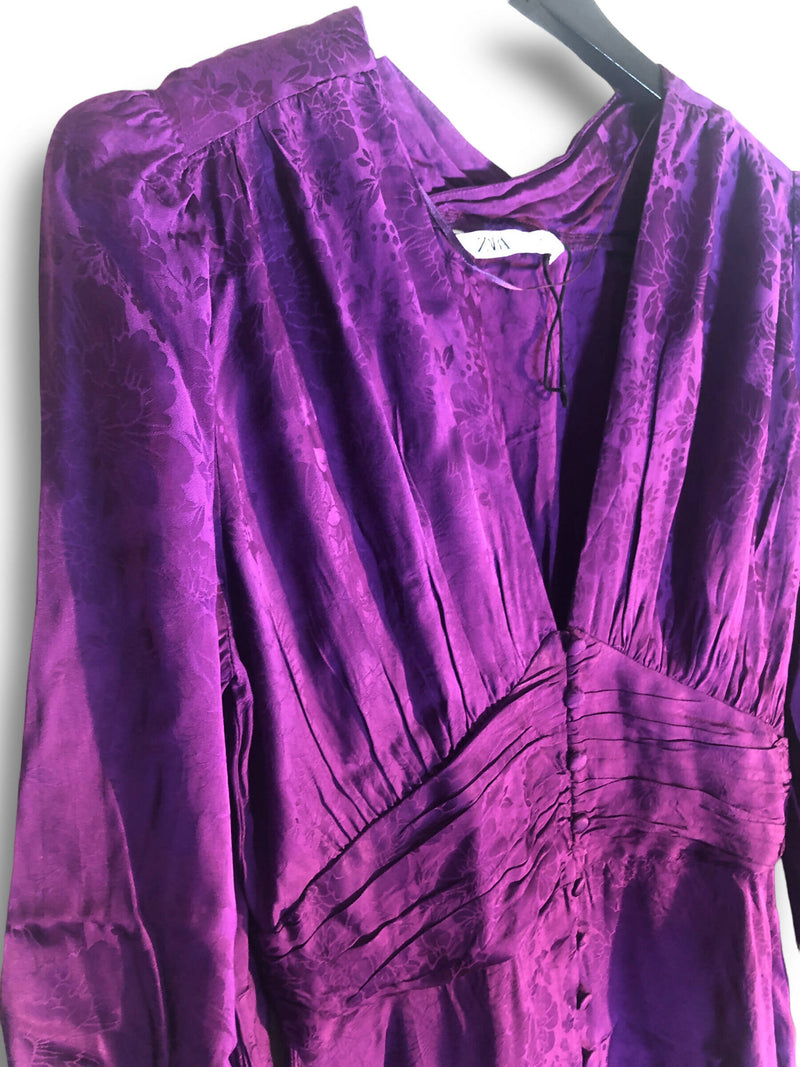 ZARA Purple Dress Size: M