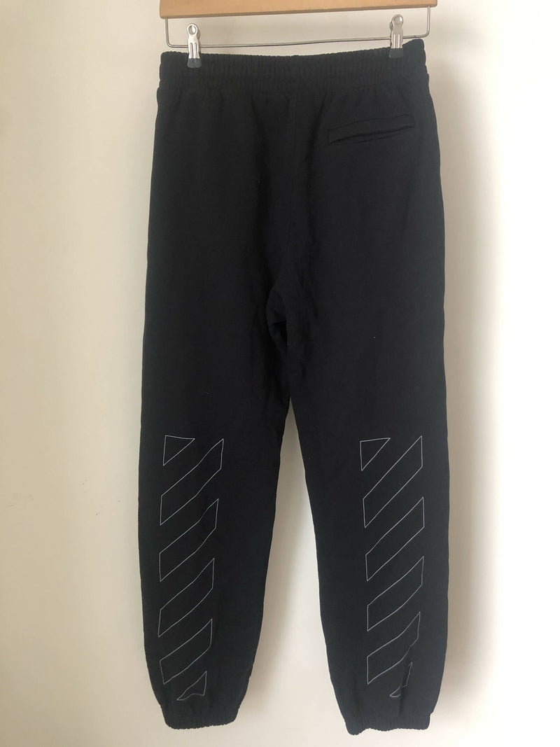 Off white Black Joggers Size: S