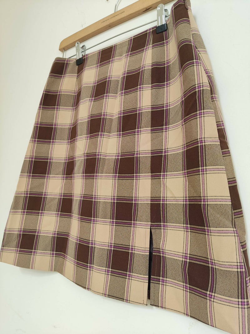 Plaid Skirt Size M