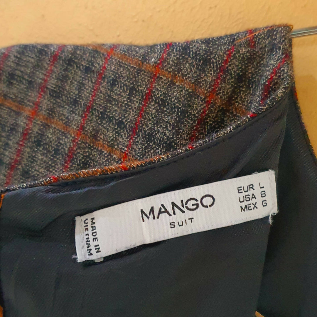 Mng by Mango plaid dress Size: L