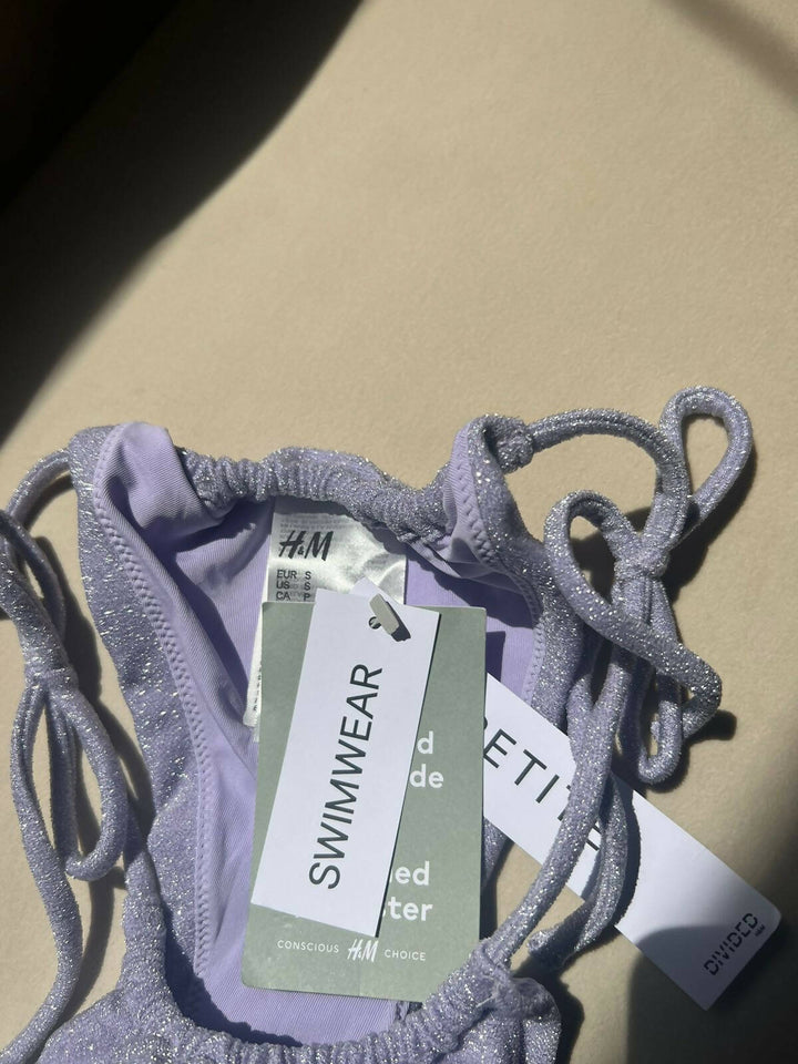 H&M NEW light purple Brazilian Bikini Bottom Size S