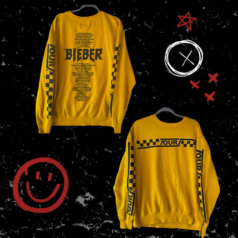 LIMITED EDITION JUSTIN BIEBER PURPOSE TOUR MERCH SWEATSHIRT Size: S