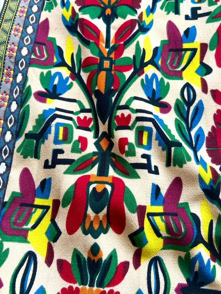 SHEIN Boho tribal floral kimono Free Size