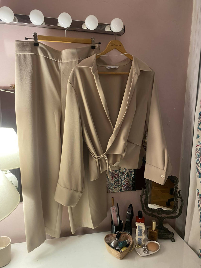 Co-ord Zara Beige Set XL/XXL