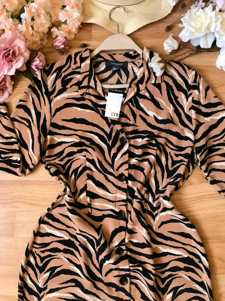 Chiffon Printed Primark Dress Size M