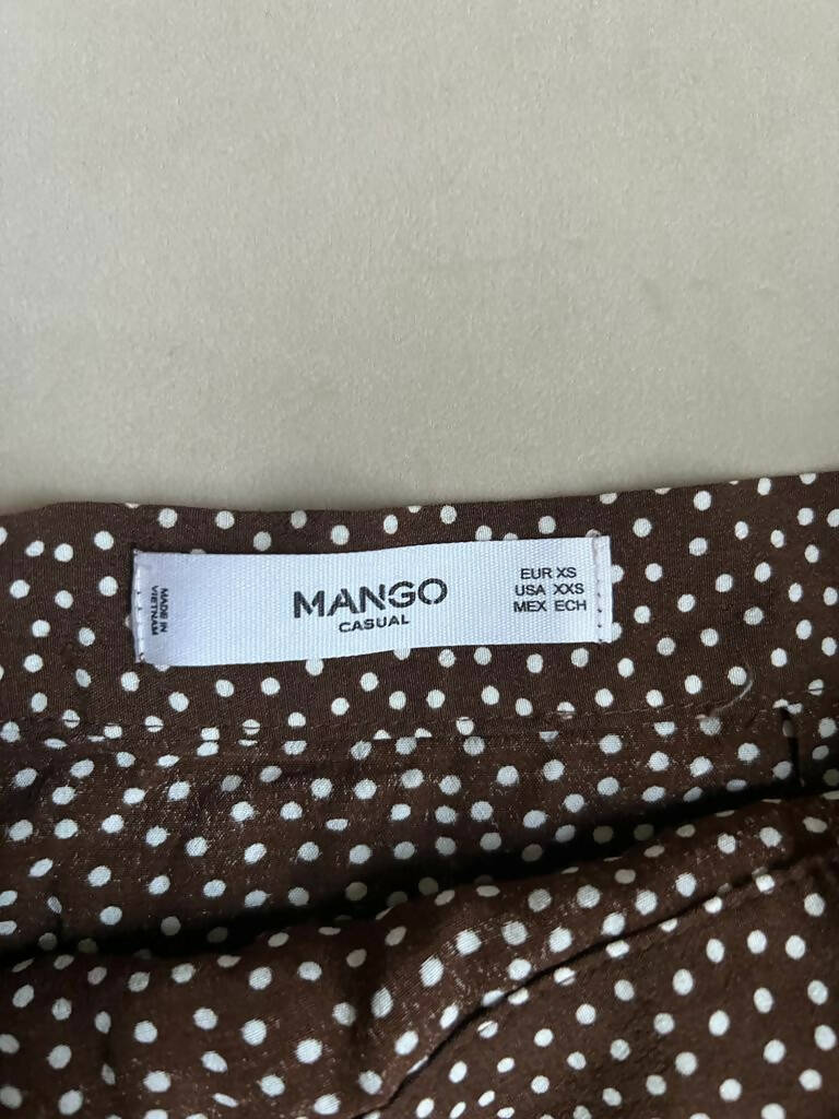 Mango Polka-Dot Print Skirt Size: XS/S