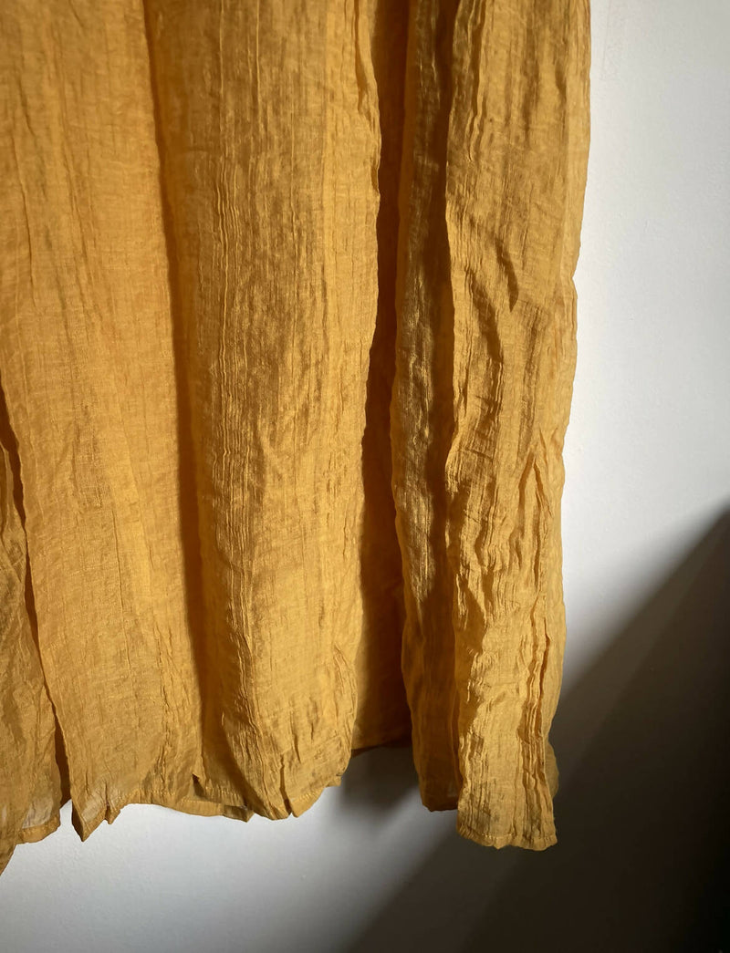 Free Size Yellow Linen Dress