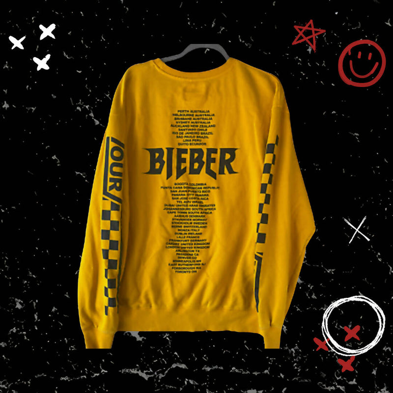 LIMITED EDITION JUSTIN BIEBER PURPOSE TOUR MERCH SWEATSHIRT Size: S