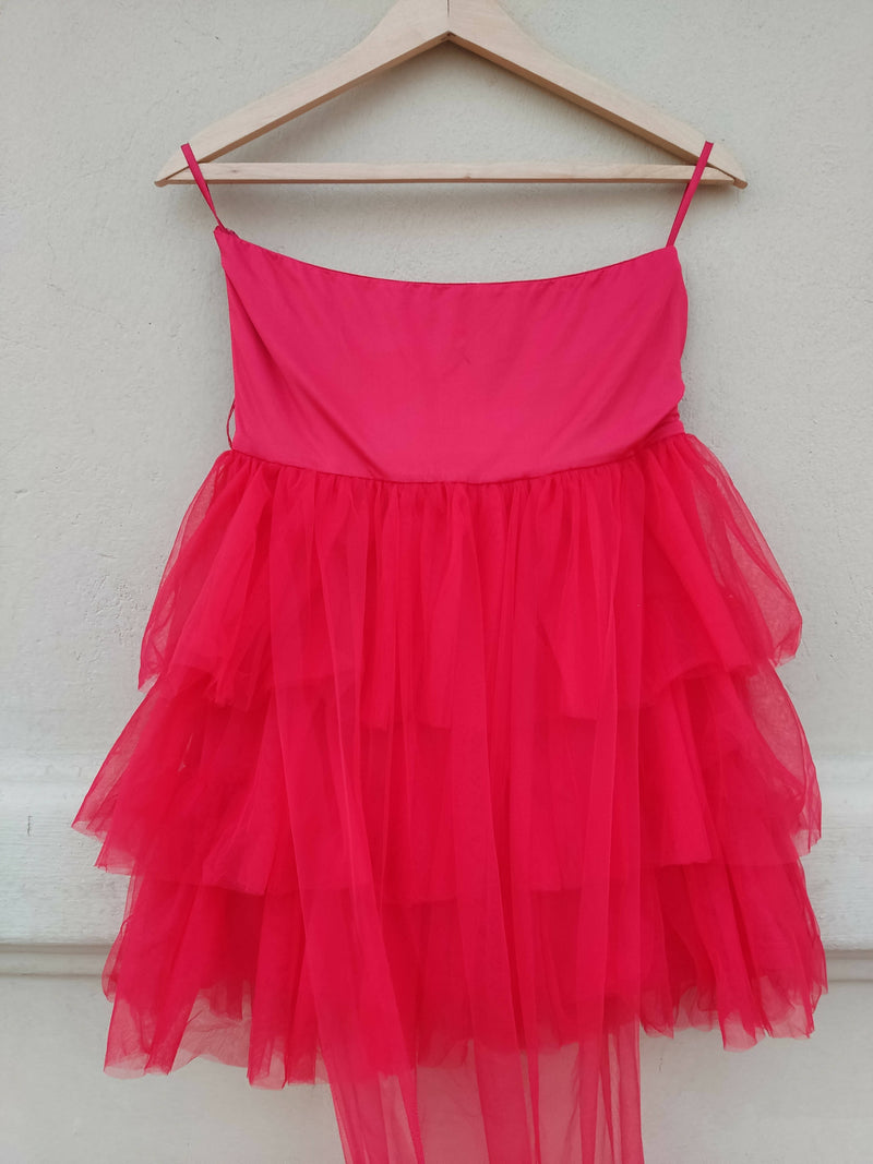 TUTU SKIRT RED DRESS SIZE L