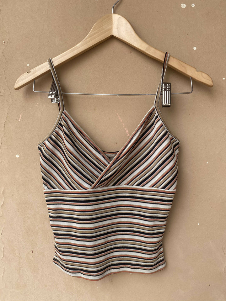 Striped V-Top Size: S
