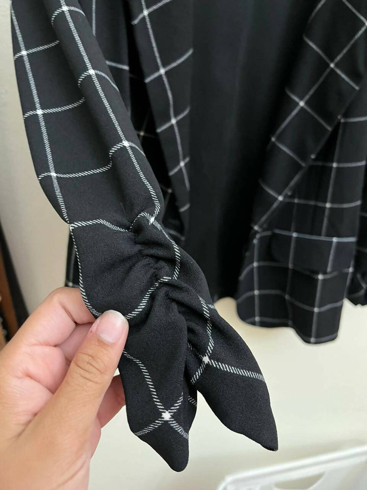 Black Blazer Sleeve 3/4 Size L