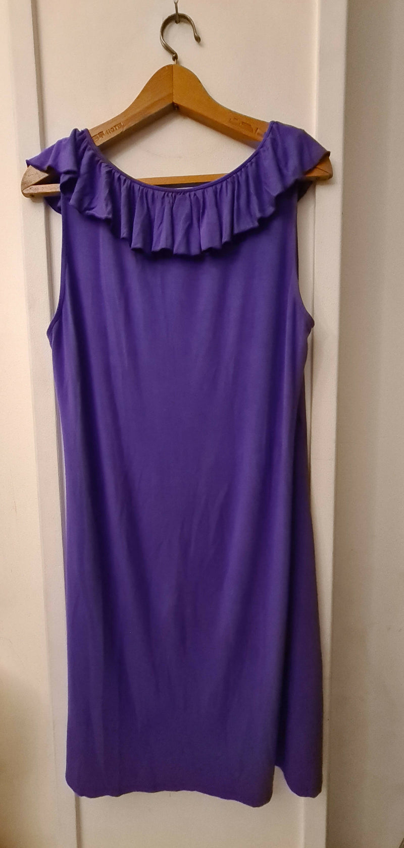 BCBGeneration Purple Ruffle Summer Dress