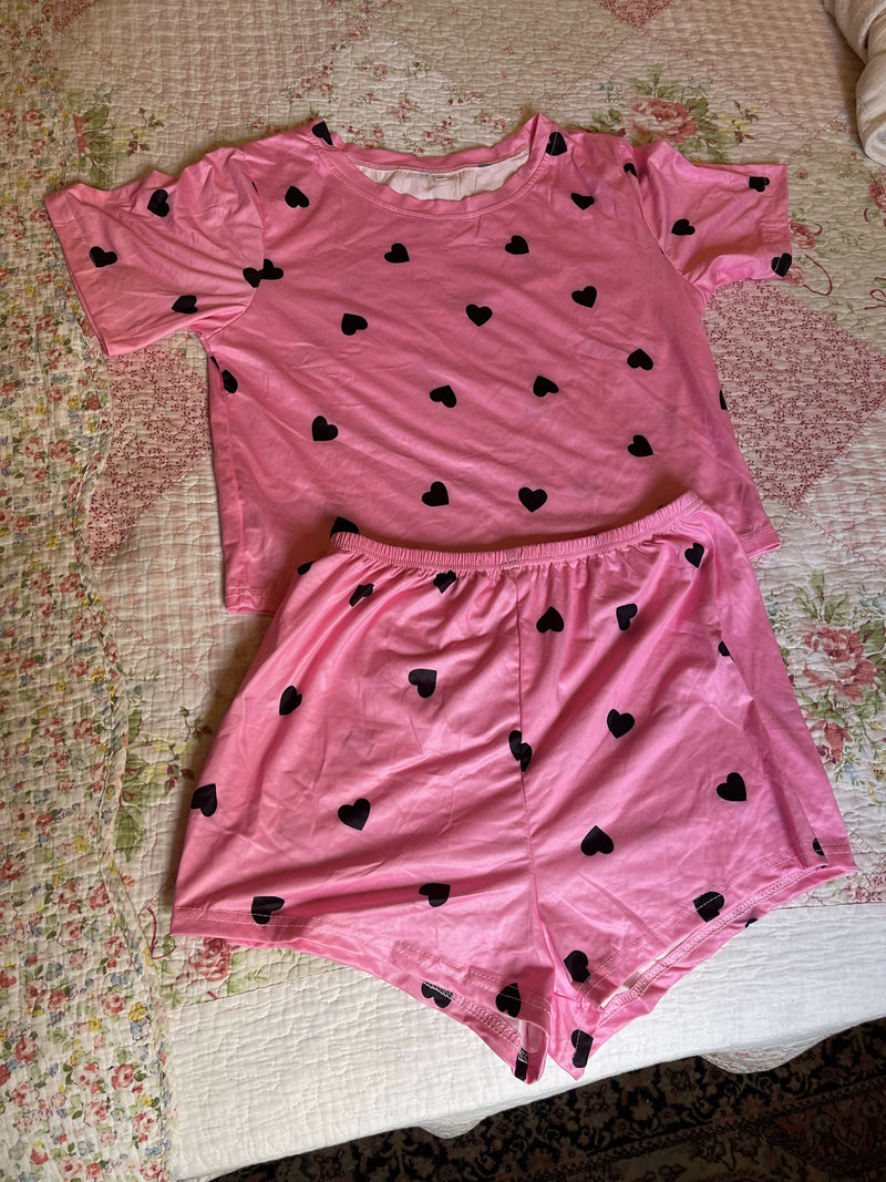 Hearts Shein Pijama Size M (New with tag)