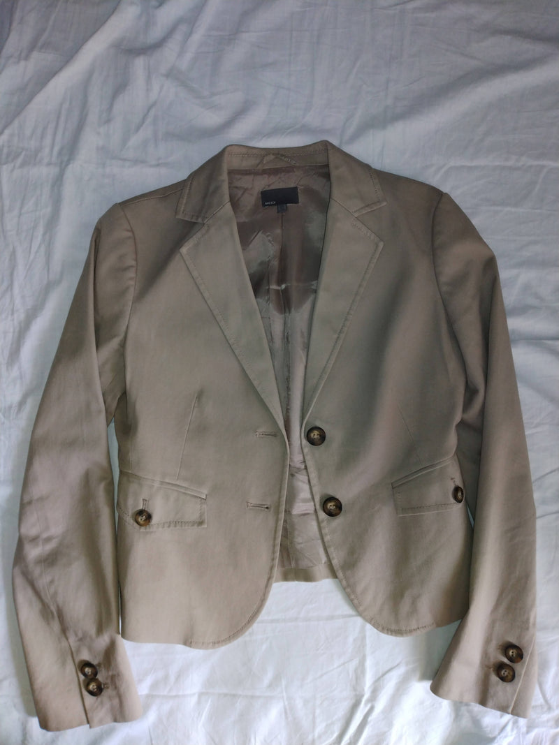 Beige Mexx Formal Blazer Size: M