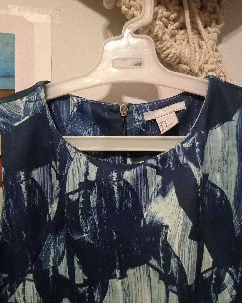 H&M Summer Printed Short Dress Size: M/L
