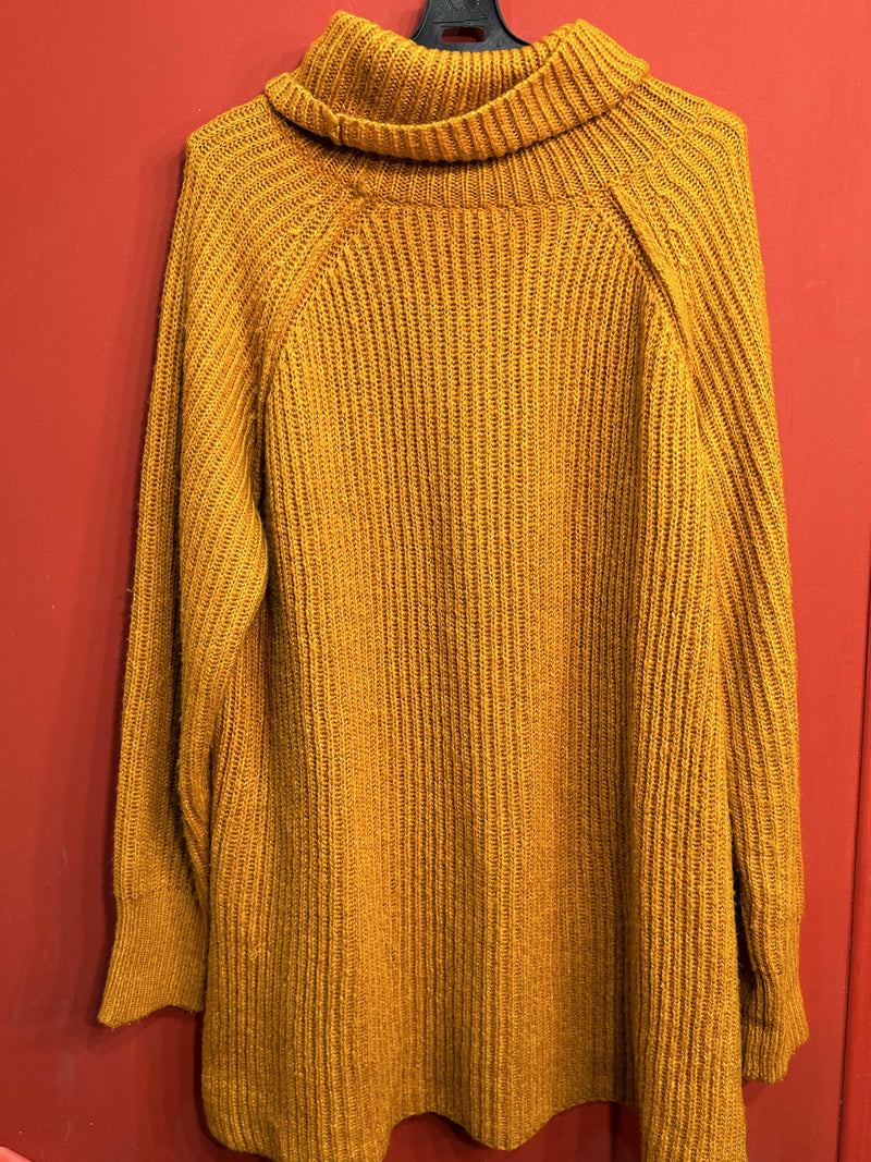 Vintage Mustard Turtleneck Jumper