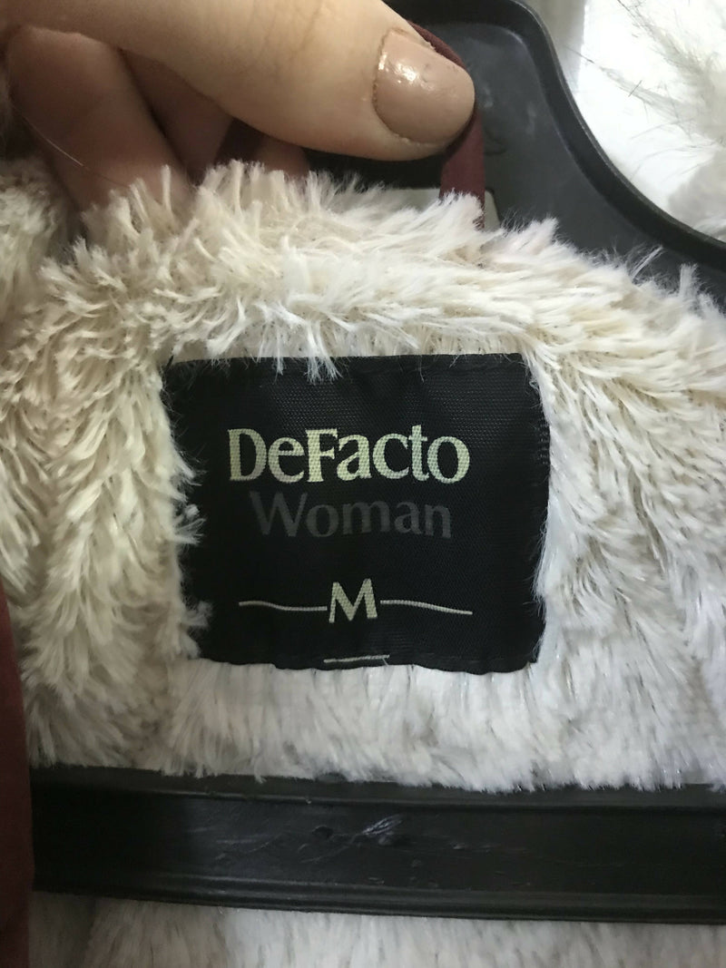 DeFacto Heavy Fur Coat (AS NEW) Size M