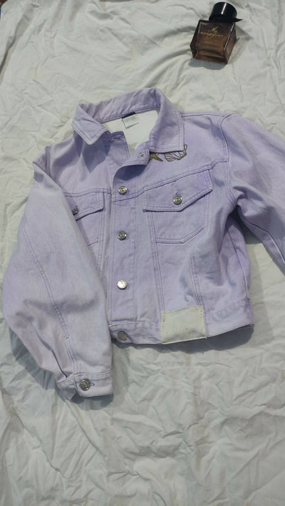 Vintage Cropped Denim jacket Size: M