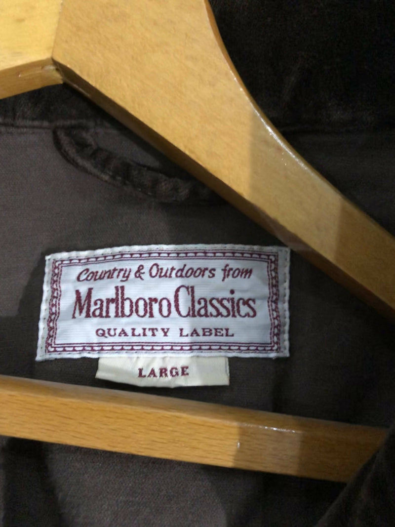 Brown Marlboro Classics Quality Label Jacket Size M-L