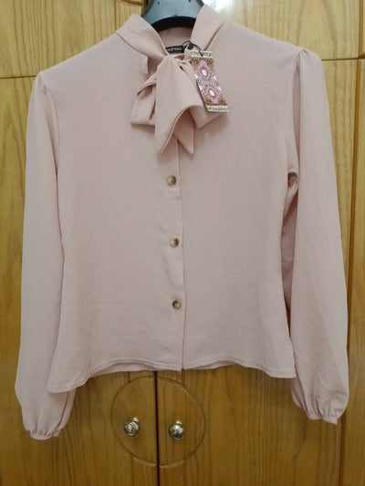 Boohoo pink blouse *New with tag* Size UK 10 EU 38