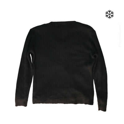 ESPRIT Black V Neck Sweater. Size: Large