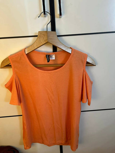 H&M Orange Open Shoulder Top Size M