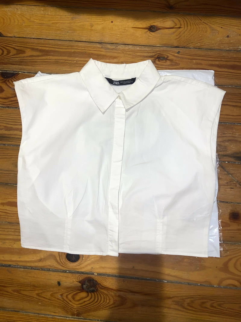 Zara Cropped Shirt Size S/M