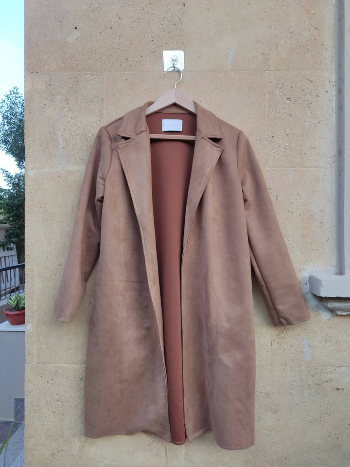 NEW Chamoise Camel Coat Size S-M