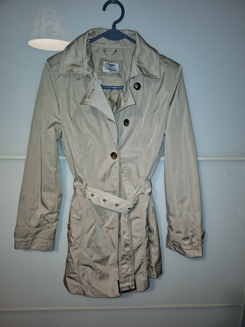 LCW Beige Trench Coat Size: S/M