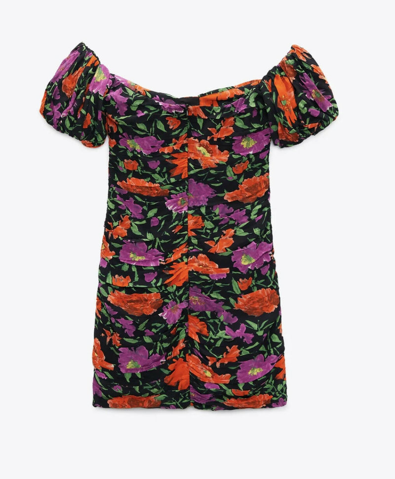 NEW Zara printed floral dress size L