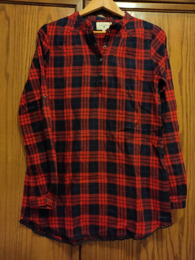 NEW Lee Cooper Plaid Tunic w/ belt Size:S