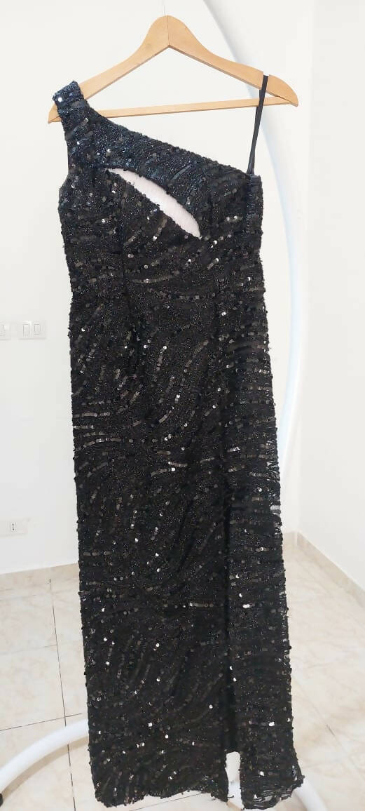 Black Tailored Soiree Dress 165Length