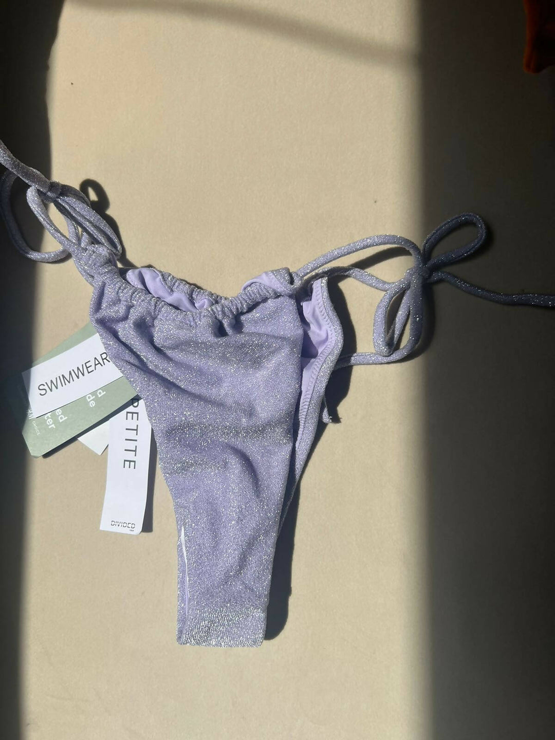 H&M NEW light purple Brazilian Bikini Bottom Size S