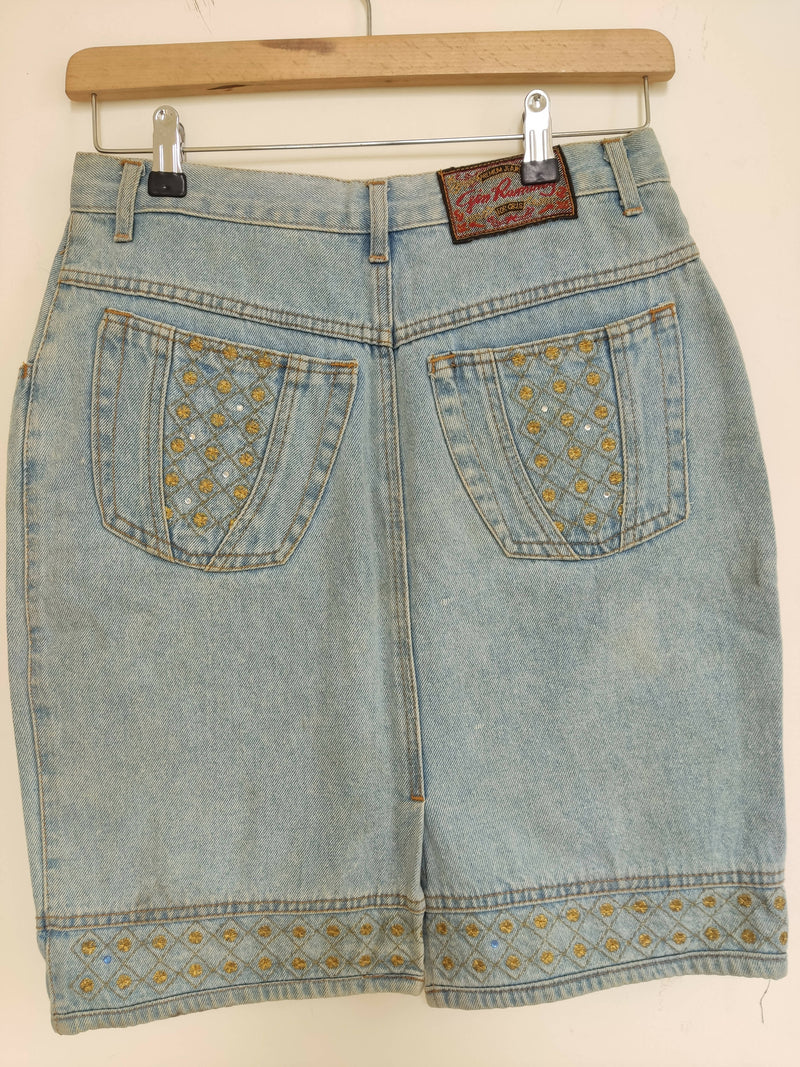 Vintage Denim Skirt Size M