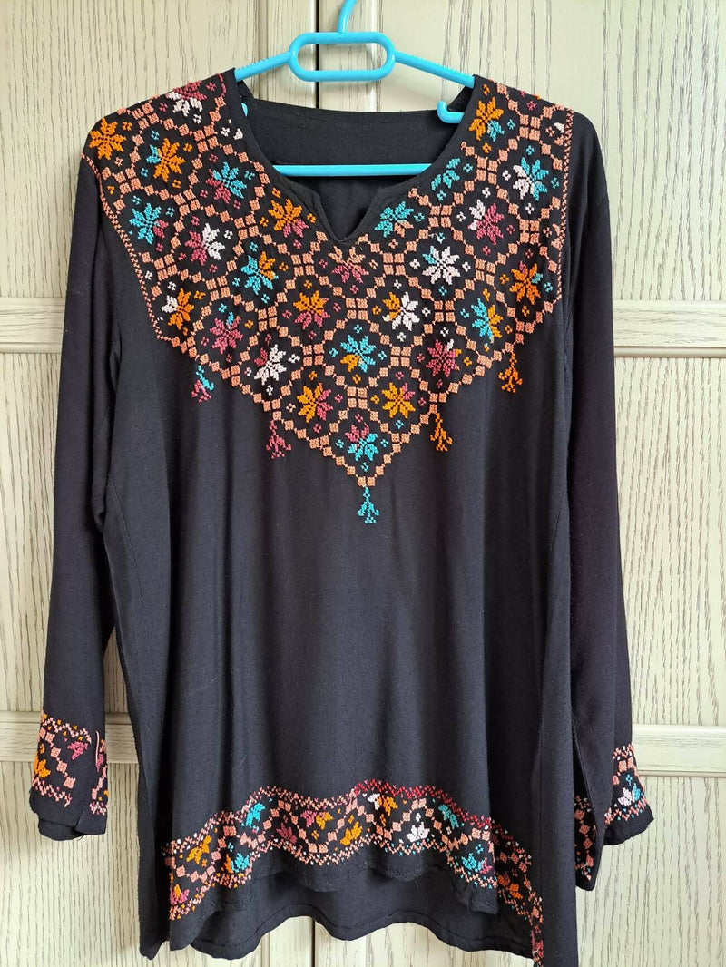 Hand made Black blouse - Size Medium