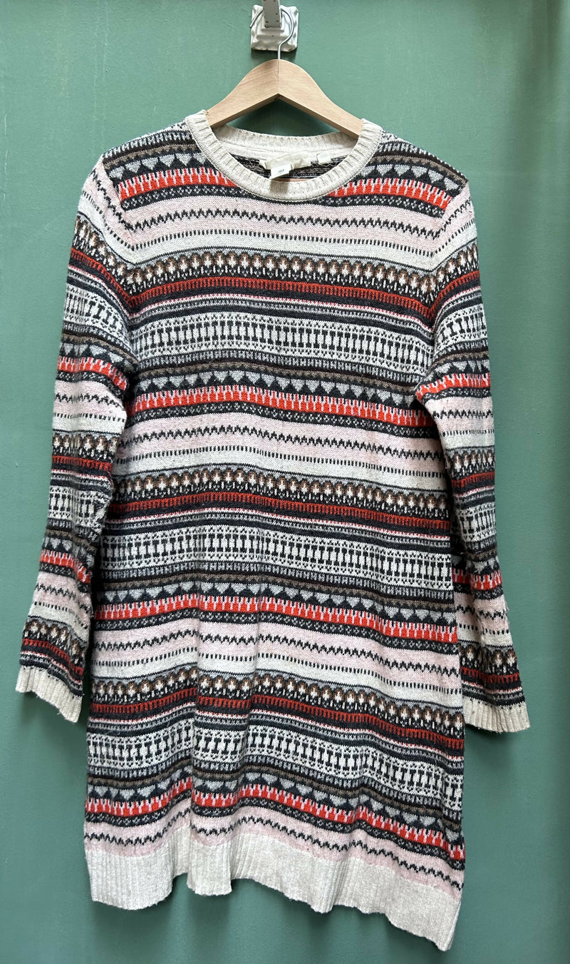 H&M Patterned Sweater Dress Size M