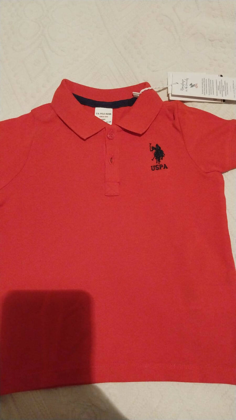 Baby Red U.S. POLO Shirt 2Y 92CM