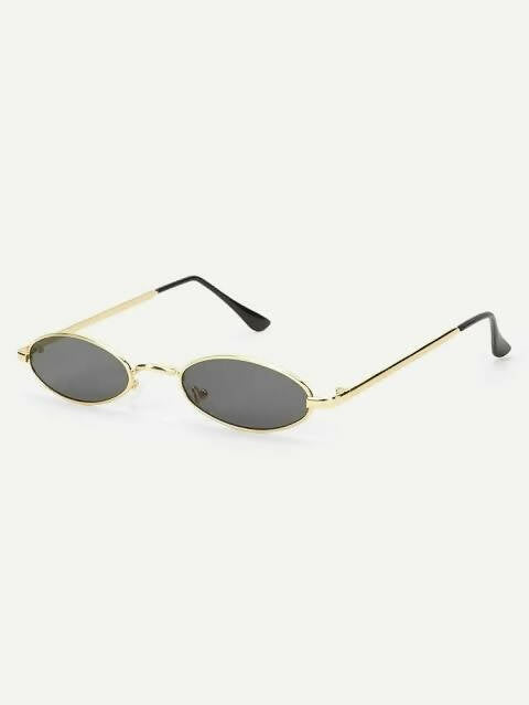 Shein Metal frame oval sunglasses