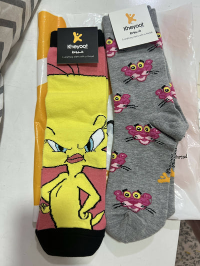 NEW Kheyoot Cartoon characters long socks pack of 3