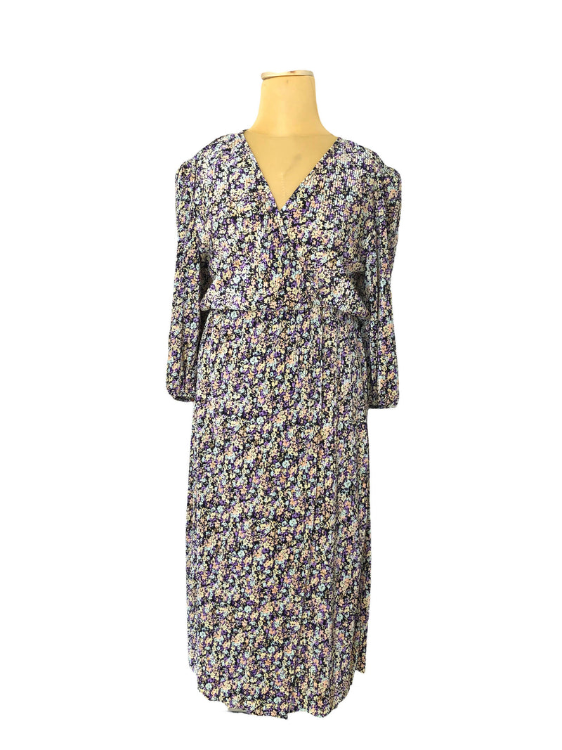 Pull & Bear Long Sleeve Medium Length Dress with a slit